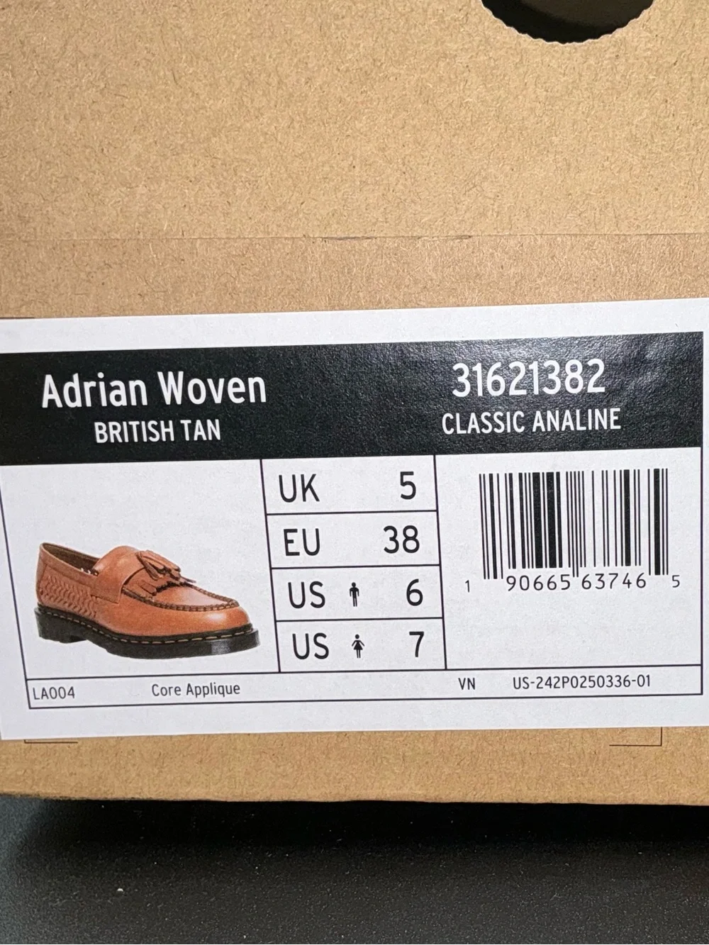 Dr. Martens tan leather